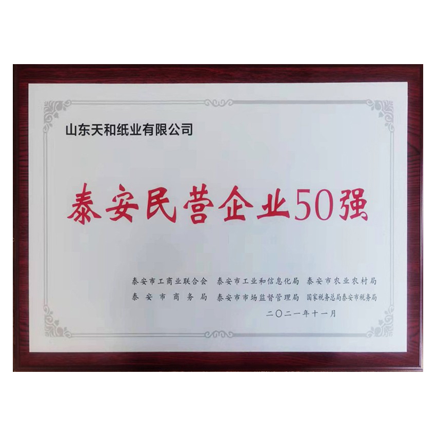 泰安民營企業(yè)50強